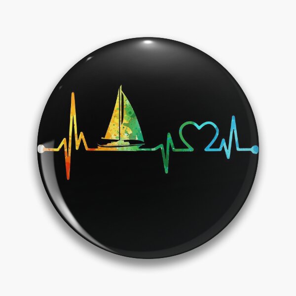 Item preview, SAILING HEARTBEAT WATERCOLOR, SAILING WATERCOLOR, SAILING HEARTBEAT  designed and sold by WinghiDesign.