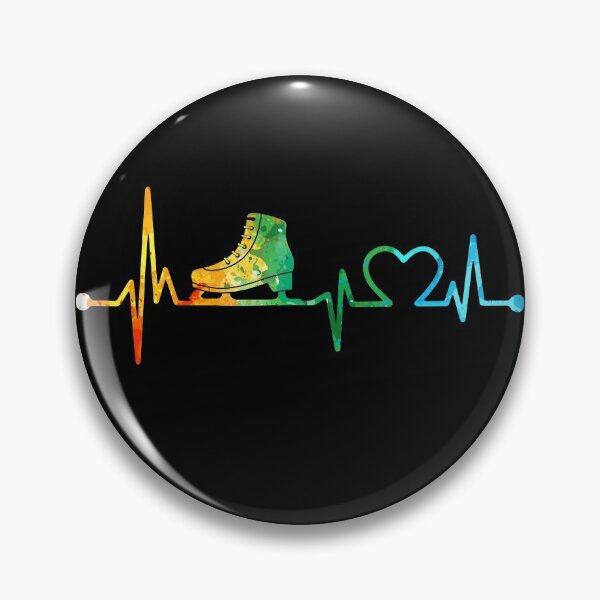 Item preview, SKATING HEARTBEAT WATERCOLOR, SKATING WATERCOLOR , SKATING HEARTBEAT designed and sold by WinghiDesign.