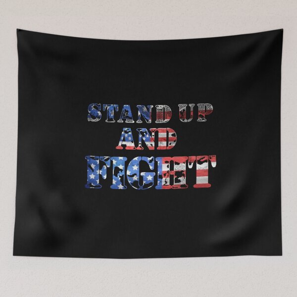 Item preview, stand up and fight the USA flag designed and sold by MXanwar.