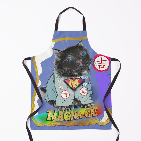 Item preview, Puffy Magna Miracle Cat - Hero Black Cat (By AliceCCI) Japan Style With Lucky Symbol designed and sold by VanyssaGraphics.