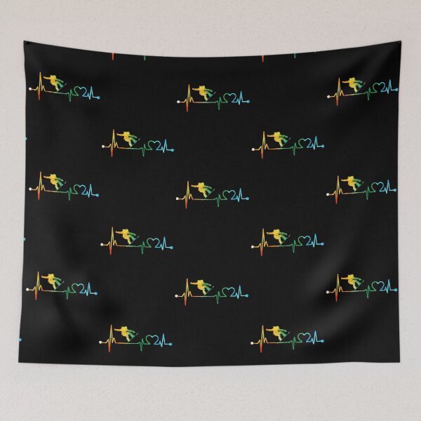 Artikelvorschau, SNOWBOARDING HEARTBEAT AQUARELL entworfen und verkauft von WinghiDesign.