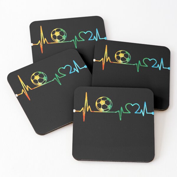 Item preview, SOCCER HEARTBEAT WATERCOLOR designed and sold by WinghiDesign.