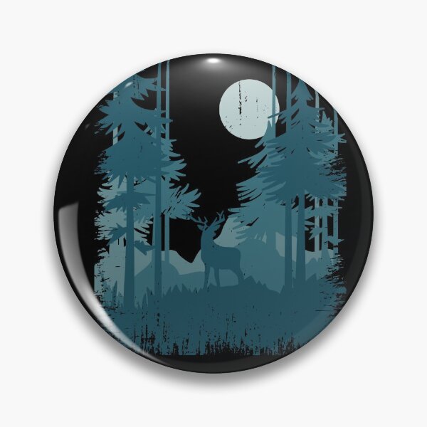 Item preview, Deer in the forest deer forest climate protection adventure retro vintage graphic designed and sold by brunsch-print.