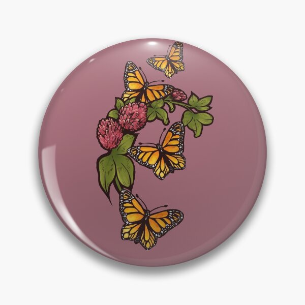 Artikelvorschau, Monarch Butterfly Red Clover entworfen und verkauft von FrictionMaxxing.