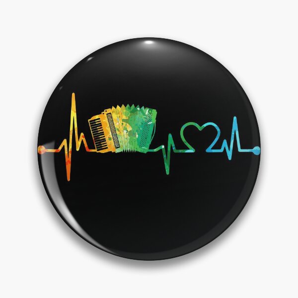 Item preview, ACCORDION HEARTBEAT WATERCOLOR designed and sold by WinghiDesign.