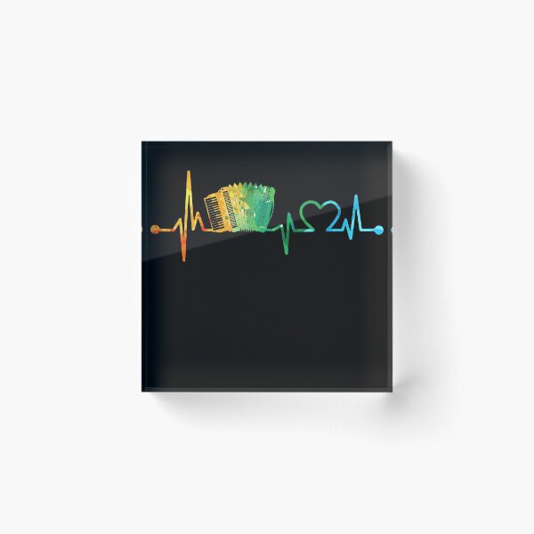 Item preview, ACCORDION HEARTBEAT WATERCOLOR designed and sold by WinghiDesign.