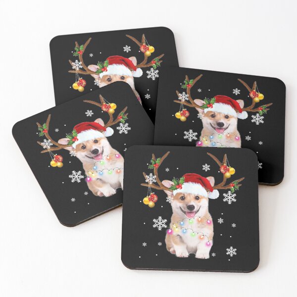Item preview, Corgi Christmas Reindeer Christmas Lights Pajama designed and sold by aliceshe.