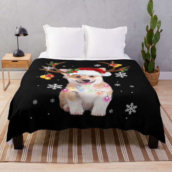 Item preview, Corgi Christmas Reindeer Christmas Lights Pajama designed and sold by aliceshe.