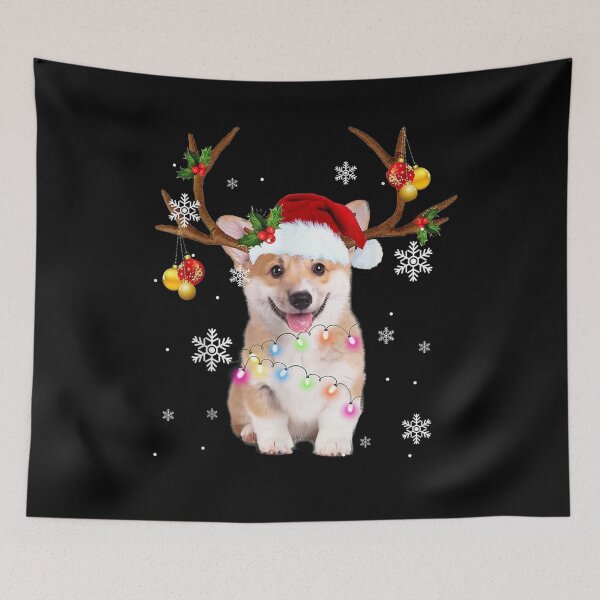 Item preview, Corgi Christmas Reindeer Christmas Lights Pajama designed and sold by aliceshe.
