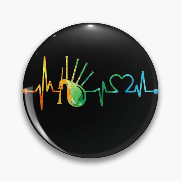 Item preview, BAGPIPE HEARTBEAT WATERCOLOR designed and sold by WinghiDesign.
