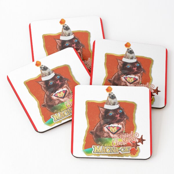 Item preview, Merry Christmas - Puffy Magna Miracle Cat - Hero Red Cat (By AliceCCI)  designed and sold by VanyssaGraphics.