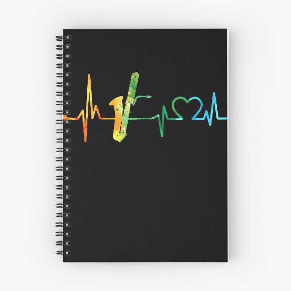 Item preview, BARITONE SAXOPHONE HEARTBEAT WATERCOLOR designed and sold by WinghiDesign.
