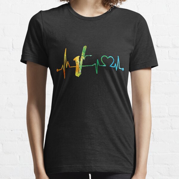 Item preview, BARITONE SAXOPHONE HEARTBEAT WATERCOLOR designed and sold by WinghiDesign.