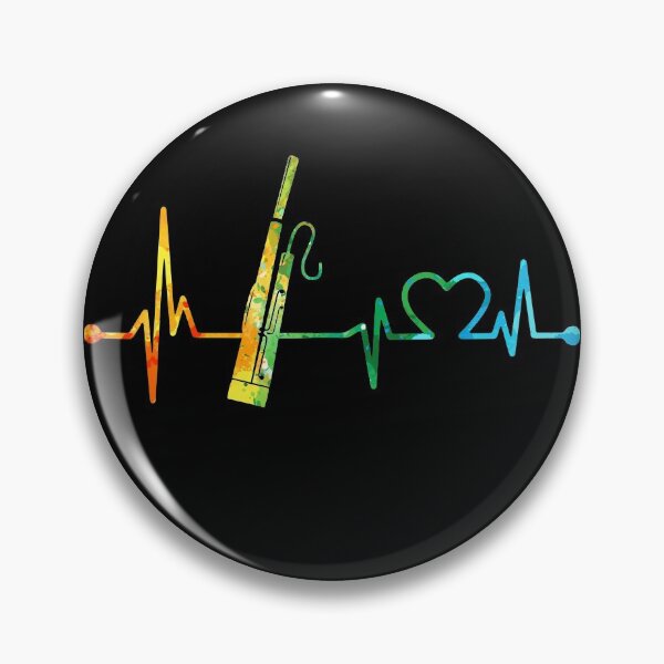 Item preview, BASSOON  HEARTBEAT WATERCOLOR designed and sold by WinghiDesign.