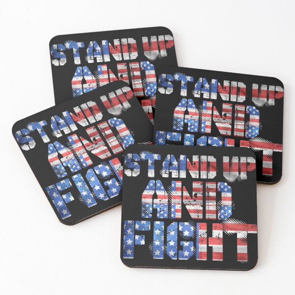 Item preview, stand up and fight  USA flag designed and sold by MXanwar.