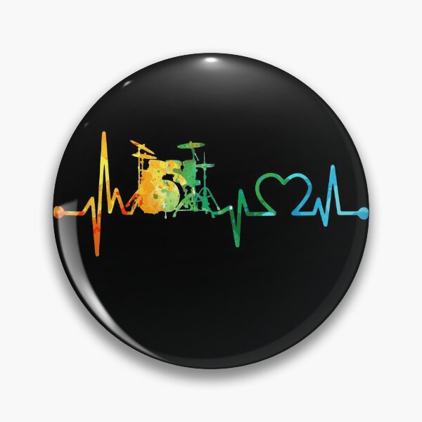 Item preview, DRUM HEARTBEAT WATERCOLOR designed and sold by WinghiDesign.