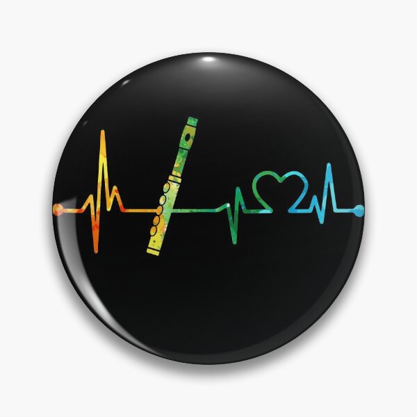 Item preview, FLUTE HEARTBEAT WATERCOLOR designed and sold by WinghiDesign.