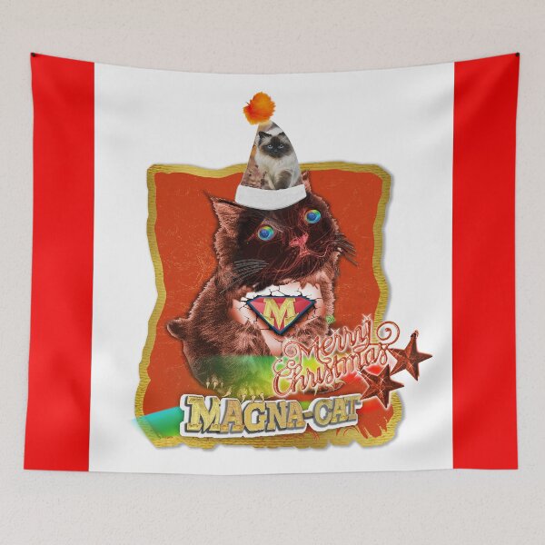 Item preview, Merry Christmas - Puffy Magna Miracle Cat - Hero Red Cat (By AliceCCI)  designed and sold by VanyssaGraphics.
