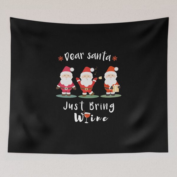 Item preview, Dear Santa Just Bring Wine - christmas designed and sold by Aimyashoppy.