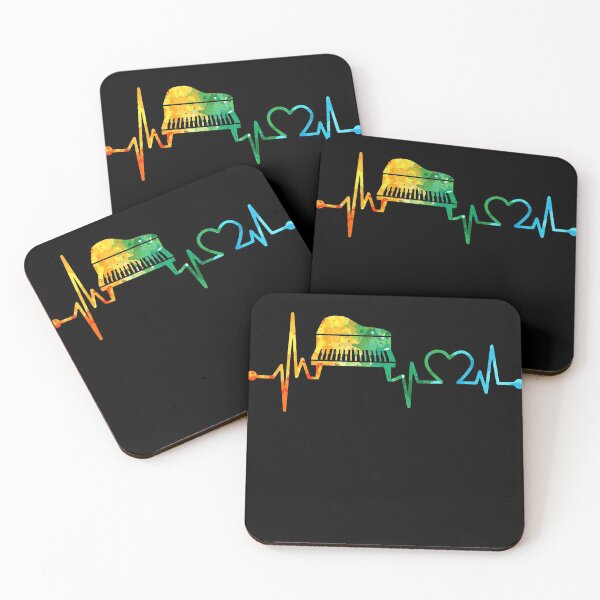 Item preview, PIANO HEARTBEAT ACUARELA, PIANO ACUARELA, PIANO HEARTBEAT designed and sold by WinghiDesign.