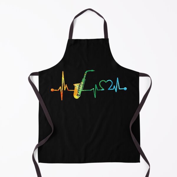 Item preview, saxophone heartbeat watercolor designed and sold by WinghiDesign.