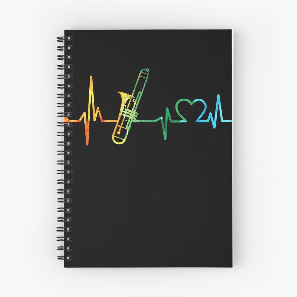 Item preview, TROMBONE HEARTBEAT WATERCOLOR designed and sold by WinghiDesign.