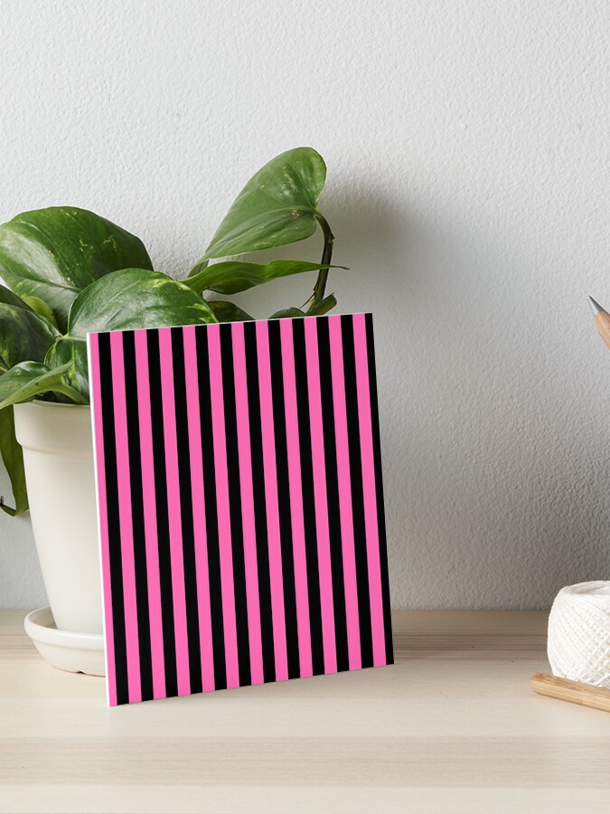 Medium Light Hot Pink and Dark Hot Pink Stripes