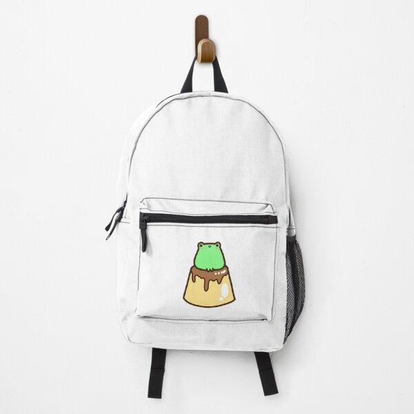 Item preview, kawaii cute green frog on japanese custard pudding designed and sold by GLwithUs.