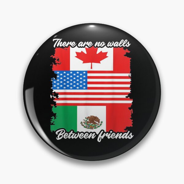 Item preview, Mexican American Canadian Flag Border Wall Protest designed and sold by aliceshe.