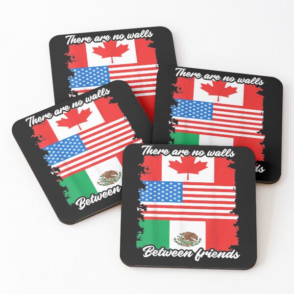 Item preview, Mexican American Canadian Flag Border Wall Protest designed and sold by aliceshe.