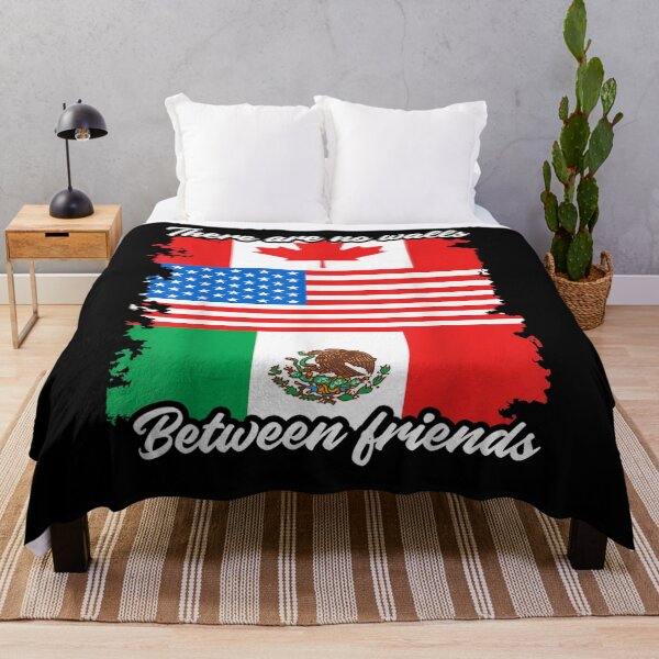 Item preview, Mexican American Canadian Flag Border Wall Protest designed and sold by aliceshe.