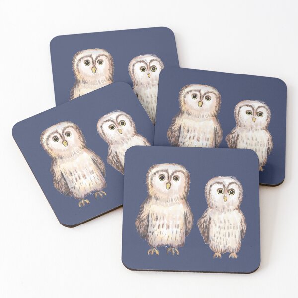 Item preview, Owl Buddies Aquarel hand painted designed and sold by lordyswiss.