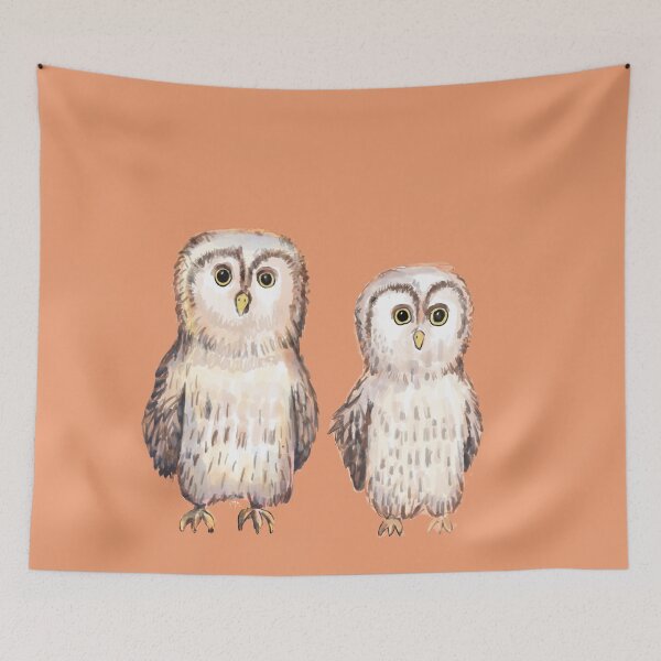 Item preview, Owl Buddies Aquarel hand painted designed and sold by lordyswiss.