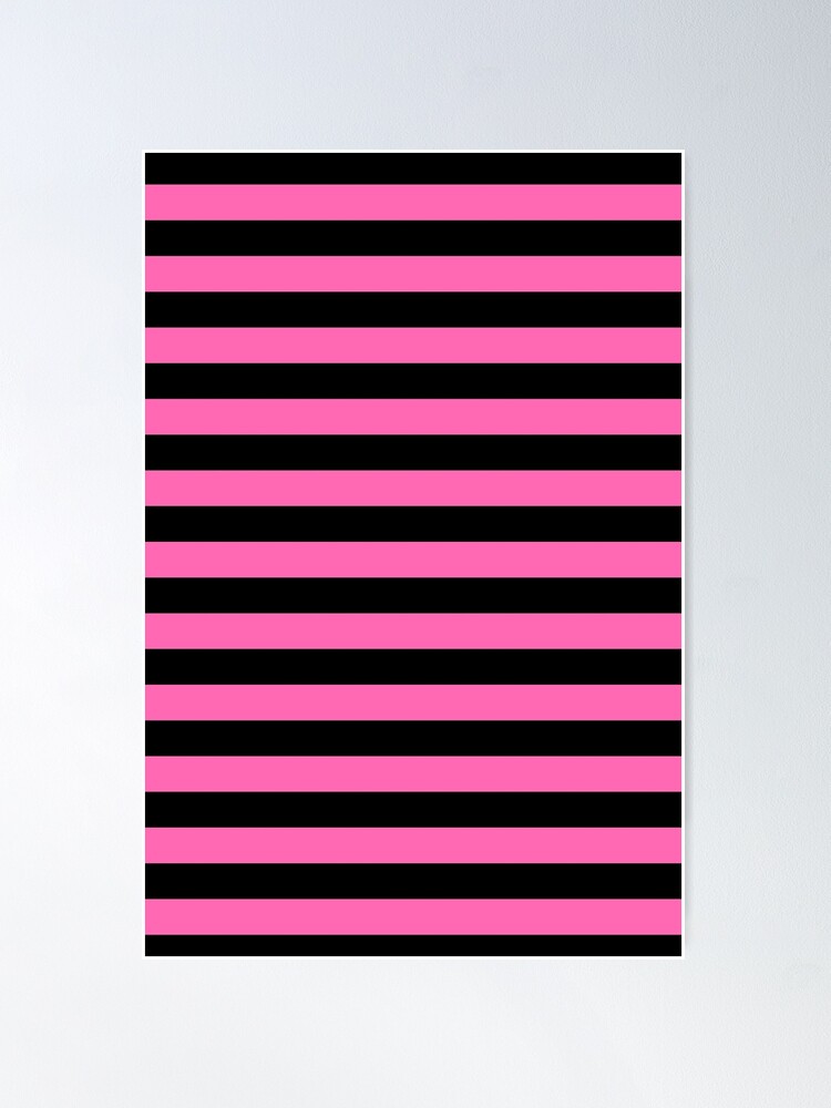 Medium Light Hot Pink and Dark Hot Pink Stripes