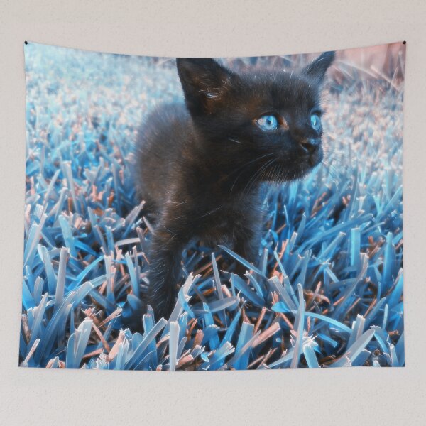 Item preview, Baby Kitten on Blue Grass designed and sold by jnbr.