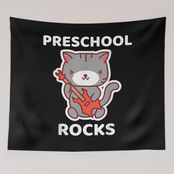 Item preview, Cat Preschool Rocks Guitar Back To School designed and sold by aliceshe.