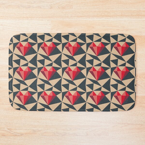 Item preview, Low poly triangle hearts designed and sold by lovender-pttrns.
