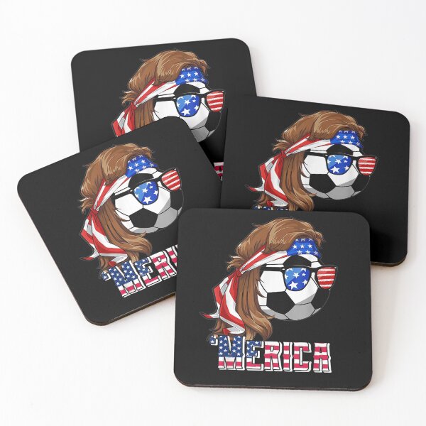 Item preview, Soccer Mullet 4th Of July American Flag Merica Fathers Day designed and sold by lucretia155.