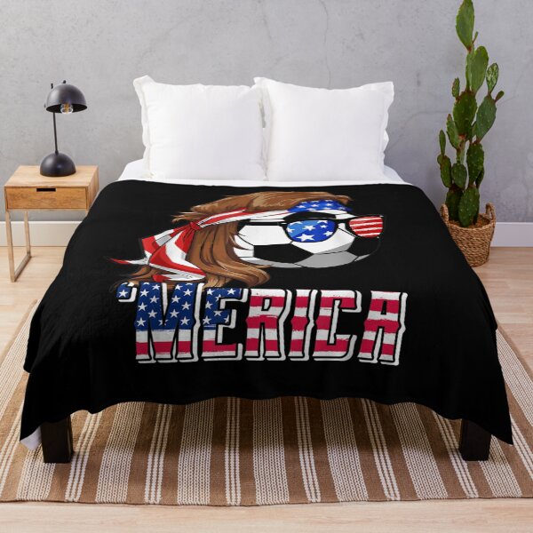 Item preview, Soccer Mullet 4th Of July American Flag Merica Fathers Day designed and sold by lucretia155.