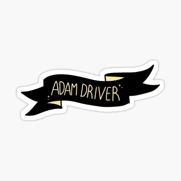 Vista previa del artículo con la obra «Banner de Adam Driver», diseñado y vendido por lollythefangirl.