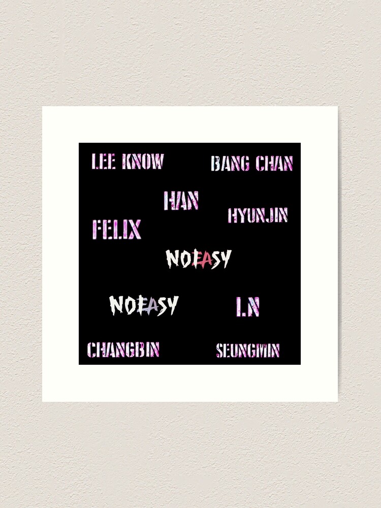 Stray kids NOEASY Comeback logo Sticker for Sale by K-skztee