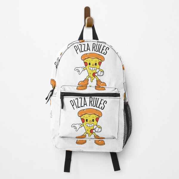 Item preview, Cartoon Pizza & Funny Quote: "Pizza Rules" designed and sold by fowons.