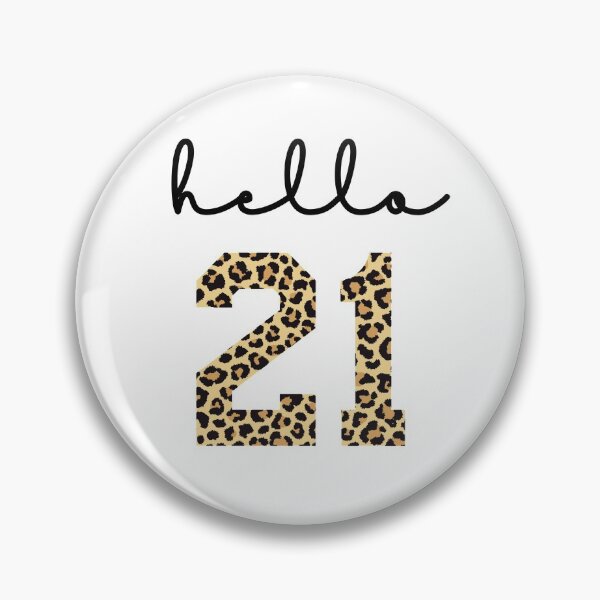 Item preview, Hello 21 | 21st birthday Cheetah Print | 21st birthday gift | Cute 21st birthday Outfit designed and sold by Violet Treasures.