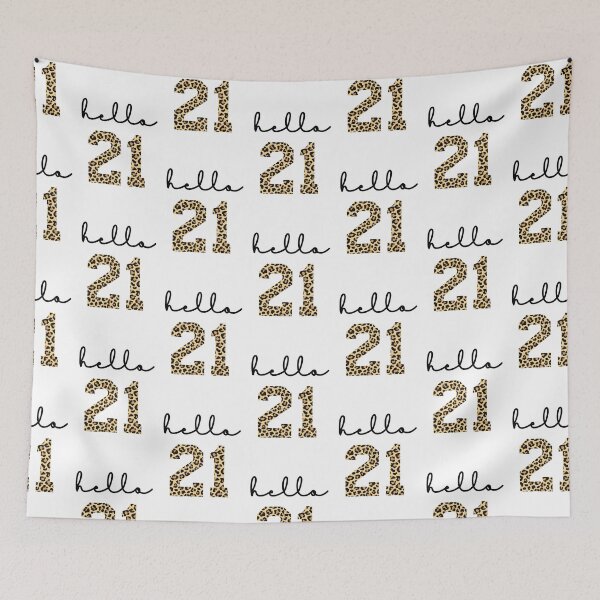 Item preview, Hello 21 | 21st birthday Cheetah Print | 21st birthday gift | Cute 21st birthday Outfit designed and sold by Violet Treasures.