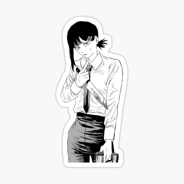 Kobeni confronting the enemy Sticker
