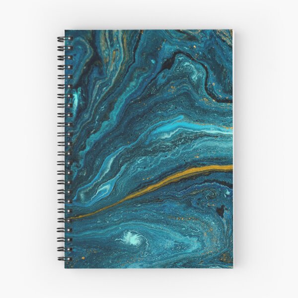 Item preview, Liquid Blue With A Swirl Of Gold Pattern designed and sold by CherryDamzel.