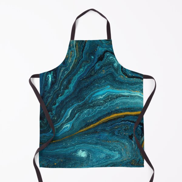 Item preview, Liquid Blue With A Swirl Of Gold Pattern designed and sold by CherryDamzel.