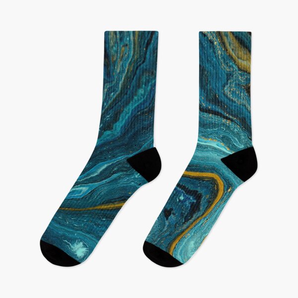 Item preview, Liquid Blue With A Swirl Of Gold Pattern designed and sold by CherryDamzel.