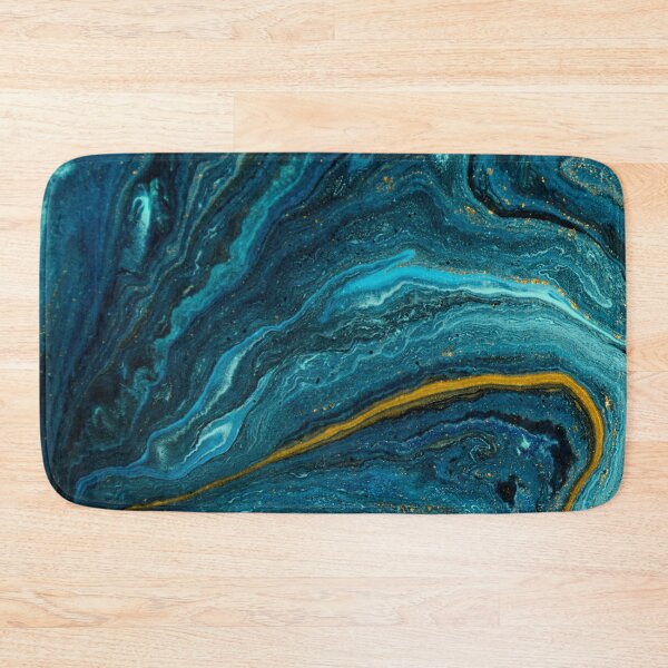 Item preview, Liquid Blue With A Swirl Of Gold Pattern designed and sold by CherryDamzel.