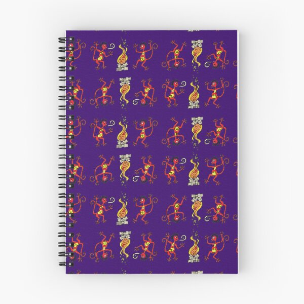 Item preview, Two monkeys (navy) Two monkeys dancing around the campfire designed and sold by Lacambalam.